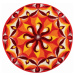 GRUND Mandala předložka TEMPERAMENT oranžová Rozměr: ø 100 cm