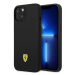 Ferrari FEHCP14SSIBK hard silikonové pouzdro iPhone 14 6.1" black Silicone Metal Logo