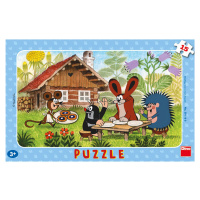 Dětské puzzle 15 dílků - Krtek na návštěvě