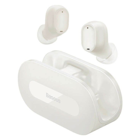 Sluchátka Bluetooth TWS Baseus Encok Bowie EZ10 V5.3 + dobíjecí pouzdro bílá