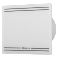 GLASS koupelnový ventilátor axiální s časovačem, 8W, potrubí 100mm, bílá GS102