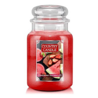 Country Candle Svíčka ve skleněné dóze, Jahody a vodní meloun, 680 g