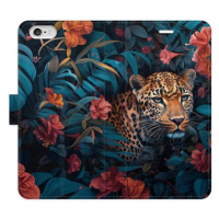 iSaprio Flip pouzdro Flower Jaguar 02 pro iPhone 6/6S