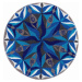 GRUND Mandala předložka PLYNUTÍ modrá Rozměr: ø 60 cm