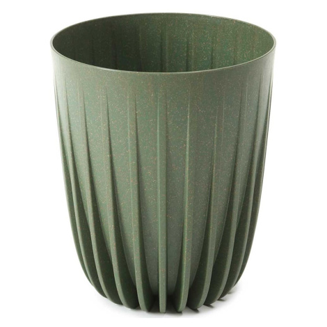 HowHomely Květináč STRIPPED ECO VII 19 cm zelený