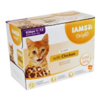 Iams Cat kotě - v omáčce multipack 12x85g