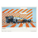 Umělecký tisk MCLAREN X GULF - HORIZONTAL - LANDO NORRIS - 2021, Automobilist, 70 × 50 cm