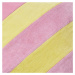 VACANZA Polštář pruhy 47 x 47cm - růžová/žlutá