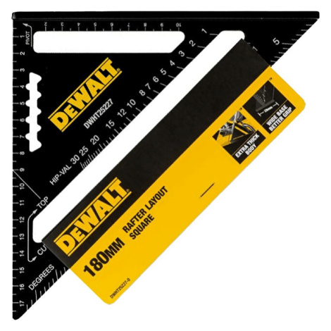 DeWALT DWHT25227-0 hliníkový tesařský úhelník 180mm