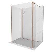 MEXEN/S Kioto Sprchová zástěna WALK-IN 105 x 100 x 30 cm, transparent, měď kartáčovaná 800-105-1