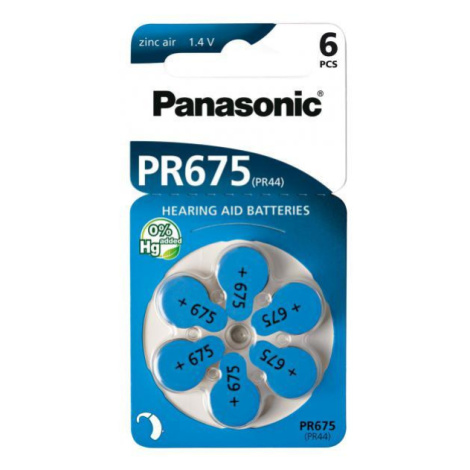 Panasonic PR 675 baterie do naslouchadel 6 ks