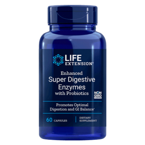 Life Extension Enhanced Super Digestive Enzymes with Probiotics - 60 kapslí