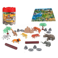 MAC TOYS - Zvířata safari set 21ks