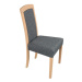 Jídelní židle ROMA 7 Černá Tkanina 11B