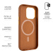 FIXED MagLeather kožený kryt s MagSafe Apple iPhone 14 Pro hnědý