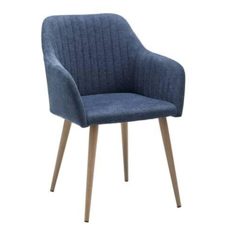 Židle S Podroučkami Nicola - Modrá Möbelix