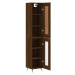 vidaXL Skříň highboard hnědý dub 34,5 x 34 x 180 cm kompozitní dřevo