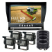 4x Couvací Kamera LCD Monitor 9 12-36V Full Hd Kvalita Sony Kombajn Tir