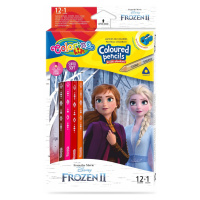 Colorino Colorino, 91000PTR, Frozen/Ledové království, sada trojhranných pastelek, 12+1 ks