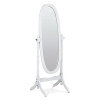 Stojací zrcadlo Brut bílý