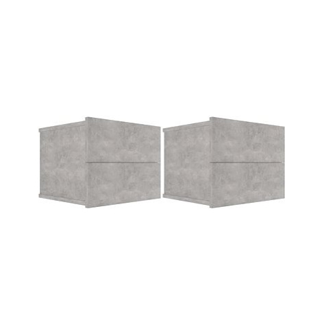 Noční stolky 2 ks betonově šedé 40 x 30 x 30 cm dřevotříska SHUMEE