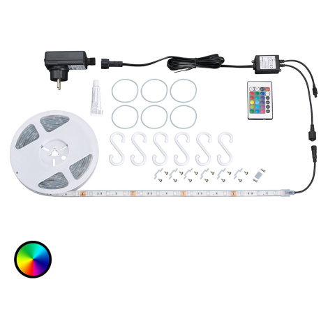Briloner Venkovní RGB LED pásek Ora s dálkovým ovládáním