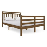Rám postele medově hnědý masivní dřevo 140 × 200 cm, 3100657