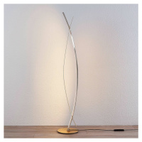 Lucande LED stojací lampa Marija, elegantní zlatý vzhled