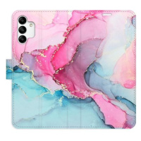 iSaprio flip pouzdro PinkBlue Marble pro Samsung Galaxy A04s