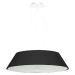 Černé závěsné svítidlo se skleněným stínidlem ø 60 cm Hektor – Nice Lamps