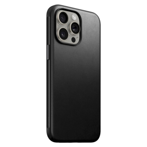 Nomad Modern Leather Case, black - iPhone 15 Pro Max (NM01618485) Černá