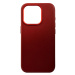 Kožený zadní kryt FIXED MagLeather s podporou MagSafe pro Apple iPhone 15 Pro Max, červená