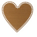 Dřevěné dno/víko na košík - srdce dub Zvolte variantu:: 25x25 cm