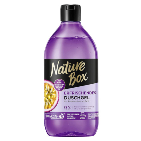 Nature Box sprchový gel s marakujovým olejem za lisovaným za studena 250ml