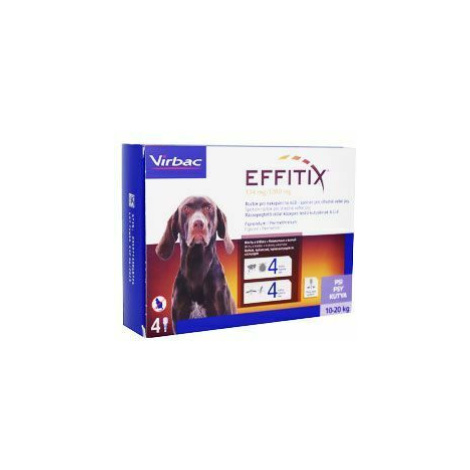 Effitix pro psy Spot-on M (10-20 kg )4 pipety 2 + 1 zdarma Virbac