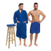 Interkontakt Sada Navy Blue: župan s kapucí + pánský saunový kilt + osuška