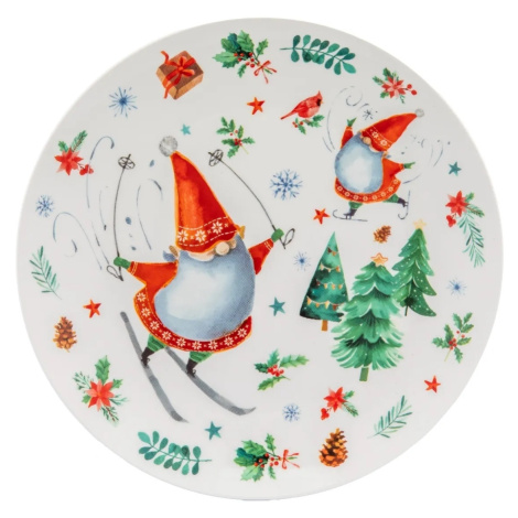 Altom Porcelánový dezertní talíř Winter Gnomes 20 cm