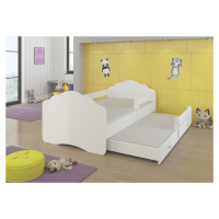 Dětská postel s obrázky - čelo Casimo II bar Rozměr: 160 x 80 cm, Obrázek: Bílá