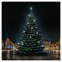 DecoLED LED světelná sada na stromy vysoké 21-23m, ledová bílá s dekory 8EFD13