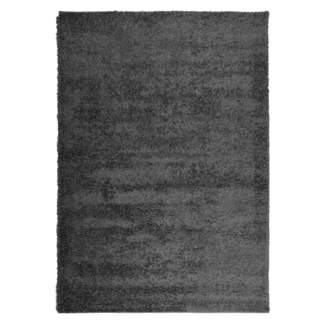 vidaXL Koberec PAMPLONA s vysokým vlasem moderní antracitový 120x170cm