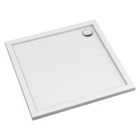 OMNIRES MERTON akrylátová sprchová vanička čtverec, 90 x 90 cm bílá lesk /BP/ MERTON90/KBP