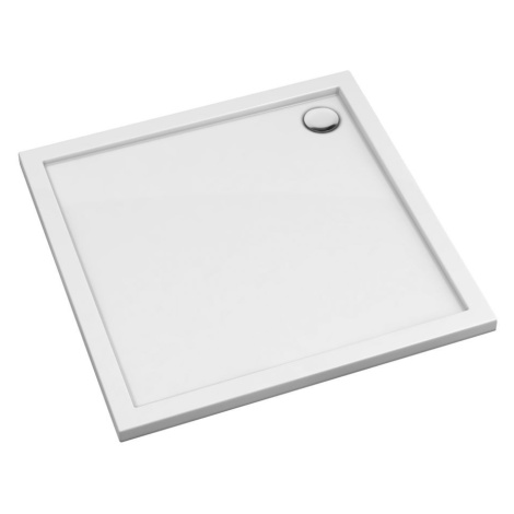 OMNIRES MERTON akrylátová sprchová vanička čtverec, 90 x 90 cm bílá lesk /BP/ MERTON90/KBP