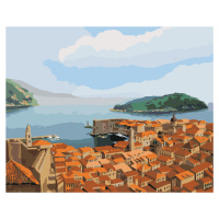 Malování podle čísel - DUBROVNÍK V CHORVATSKU Rozměr: 80x100 cm, Rámování: vypnuté plátno na rám