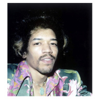 Fotografie Portrait of singer and guitarist Jimi Hendrix, 1970, 40 × 40 cm