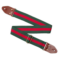 Cascha CGS-CD5 Guitar Strap Cotton - Green & Red