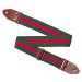 Cascha CGS-CD5 Guitar Strap Cotton - Green & Red