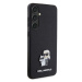 Karl Lagerfeld hard silikonový obal na Samsung Galaxy S24 5G Black Saffiano Karl & Choupette Met