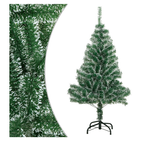vidaXL Umělý vánoční stromek zasněžený zelený 120 cm