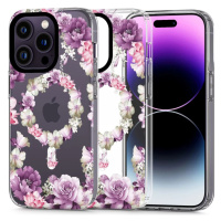 Kryt TECH-PROTECT MAGMOOD MAGSAFE IPHONE 14 PRO ROSE FLORAL (9490713935811)