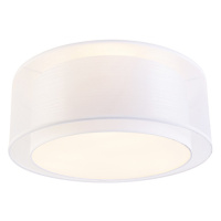 Moderní stropní svítidlo bílé 50 cm 3-světelné - Drum Duo